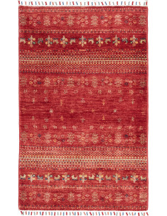 Rug Siva Pakistan 77x124 Brick Red Beige Dark B