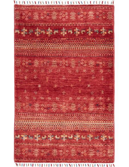 Rug Siva Pakistan 77x124 Brick Red Beige Dark B