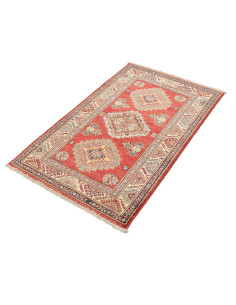 Rug Kazak Fine Pakistan maroon grey 80x120 2