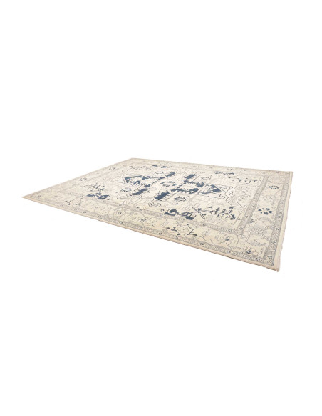 Rug Kazak Afghanistan 308x400 Ivory Blue