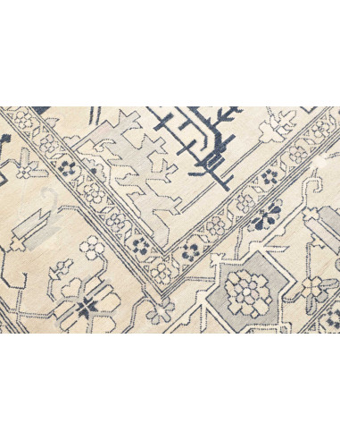 Rug Kazak Afghanistan 308x400 Ivory Blue