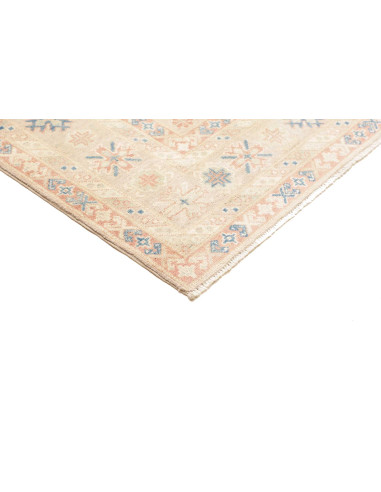 Tappeto Kazak Afghanistan 207x306 Beige Blu Pes