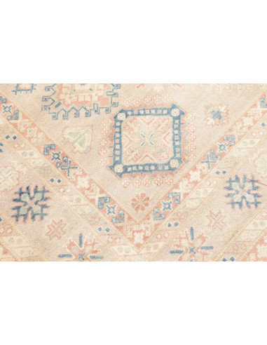 Rug Kazak Afghanistan 207x306 Beige Blue Peach