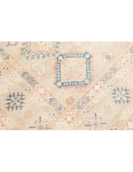 Tappeto Kazak Afghanistan 207x306 Beige Blu Pes