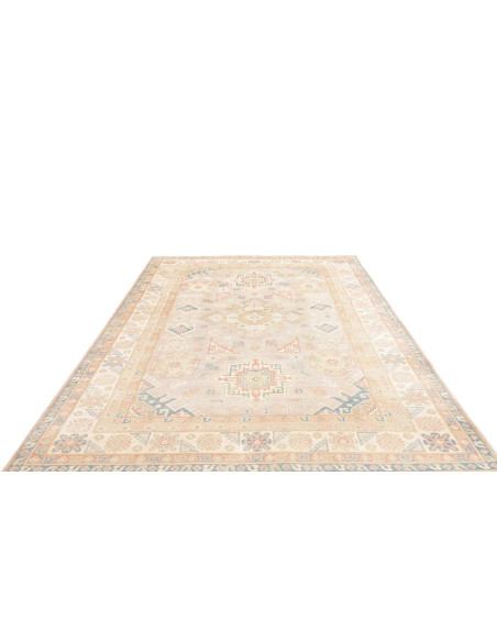 Tappeto Kazak Afghanistan 200x285 Beige Grigio