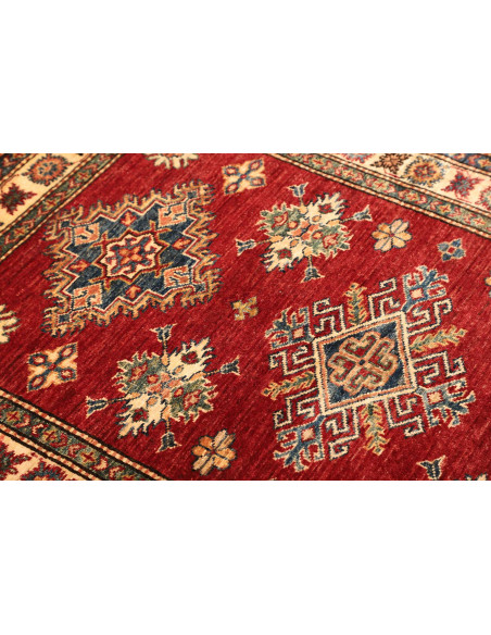 Rug Kazak Fine Pakistan brown yellow 98x143