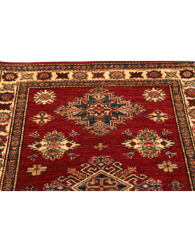 Rug Kazak Fine Pakistan brown yellow 98x143