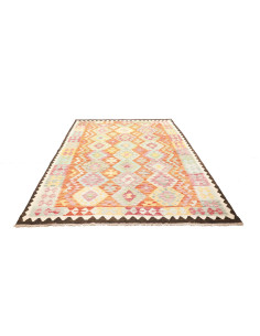 Rug Kilim Afghanistan yellow white 176x248 2