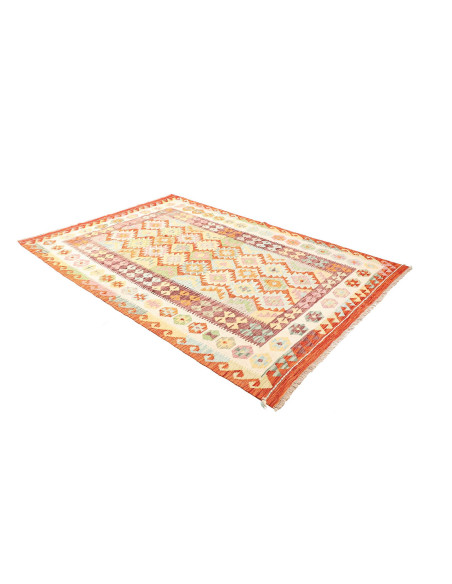 Rug Kilim Afghanistan yellow orange 175x251