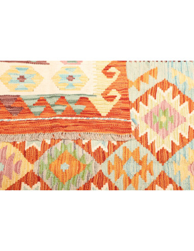 Rug Kilim Afghanistan yellow orange 175x251