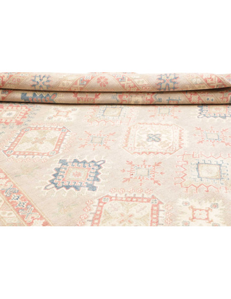 Rug Kazak Afghanistan 208x296 Beige Cream Paste