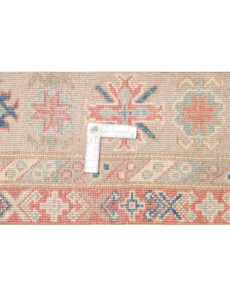 Rug Kazak Afghanistan 208x296 Beige Cream Paste