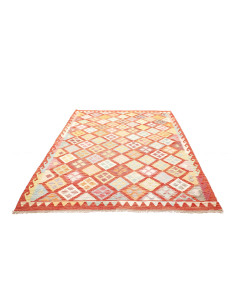 Rug Kilim Afghanistan yellow orange 183x241 2