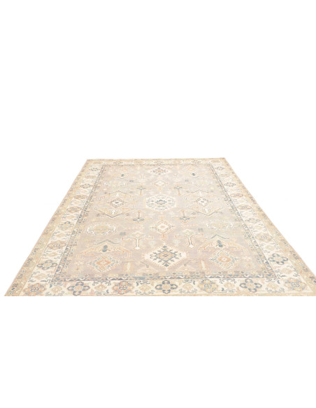 Tappeto Kazak Afghanistan 201x283 Grigio Chiaro