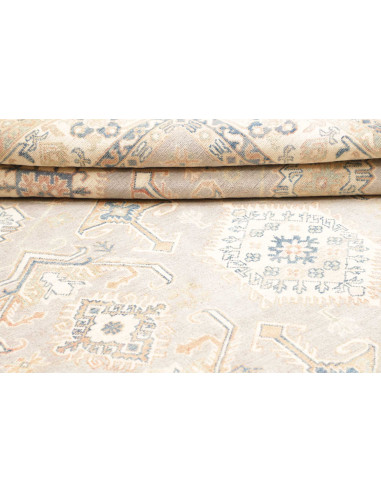 Tappeto Kazak Afghanistan 201x283 Grigio Chiaro