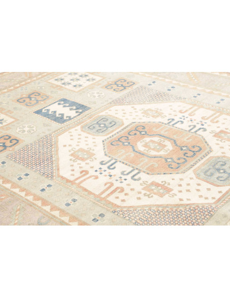Rug Kazak Afghanistan 206x302 Sage Green Cream