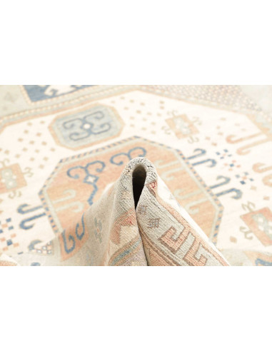 Rug Kazak Afghanistan 206x302 Sage Green Cream