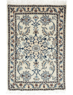 Tappeto Nain Kashmar Persia beige bianco 60x90