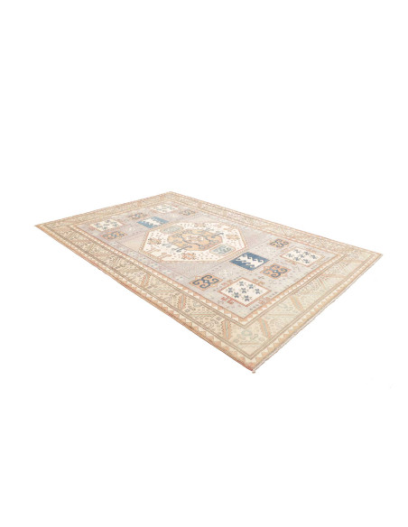 Tappeto Kazak Afghanistan 202x297 Grigio Perla