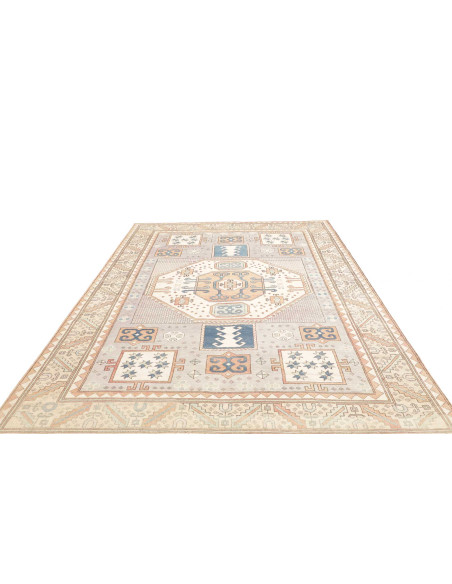 Tappeto Kazak Afghanistan 202x297 Grigio Perla