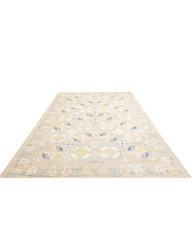 Rug Kazak Afghanistan 205x297 Light Grey-beige