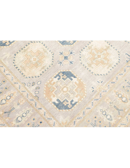 Rug Kazak Afghanistan 205x297 Light Grey-beige