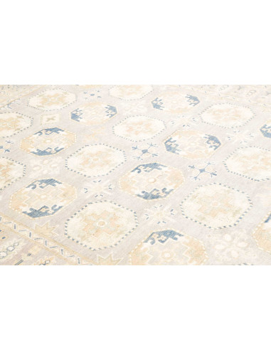 Rug Kazak Afghanistan 205x297 Light Grey-beige