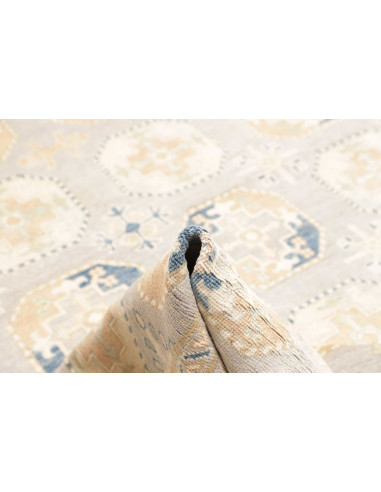 Rug Kazak Afghanistan 205x297 Light Grey-beige
