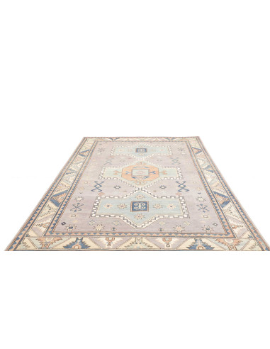 Tappeto Kazak Afghanistan 189x278 Grigio-lavand