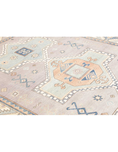 Rug Kazak Afghanistan 189x278 Grey-lavender Lig