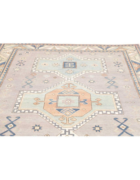 Rug Kazak Afghanistan 189x278 Grey-lavender Lig