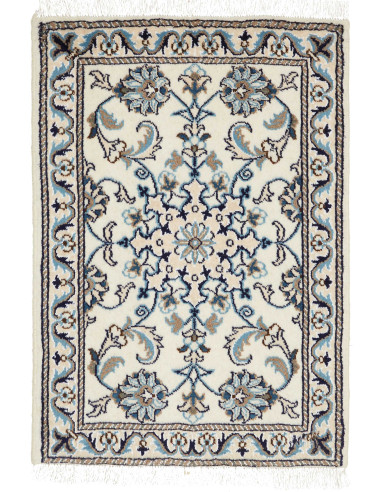 Rug Nain Kashmar Persia white grey 60x90