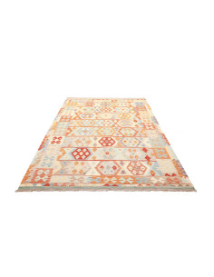 Tappeto Kilim Afghanistan bianco arancione 171x246 2