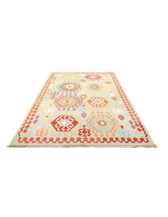 Tappeto Kilim Afghanistan bianco arancione 171x264 2