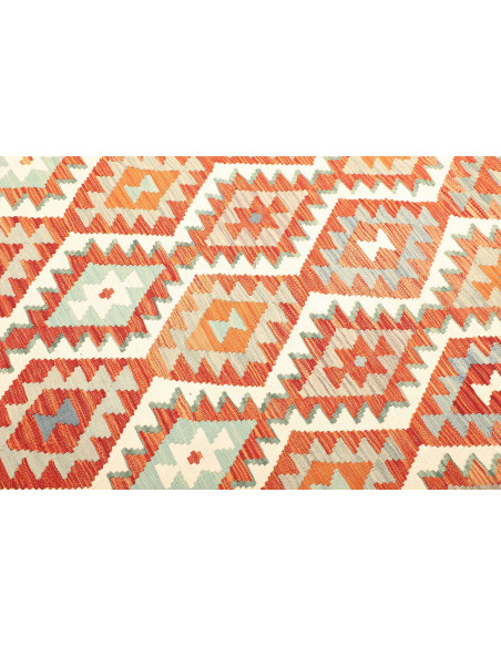 Tappeto Kilim Afghanistan bianco marrone 173x249