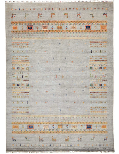 Tappeto Nain Kashmar Persia beige grigio 60x90