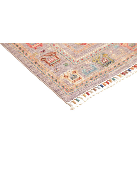 Rug Rubin Pakistan 124x194 Dusty Mauve-grey Of
