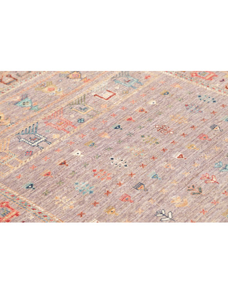 Rug Rubin Pakistan 124x194 Dusty Mauve-grey Of