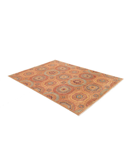 Rug Mamlouk Pakistan 148x210 Terracotta Blue