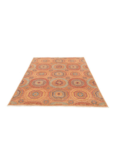 Rug Mamlouk Pakistan 148x210 Terracotta Blue