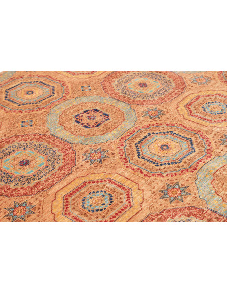 Rug Mamlouk Pakistan 148x210 Terracotta Blue