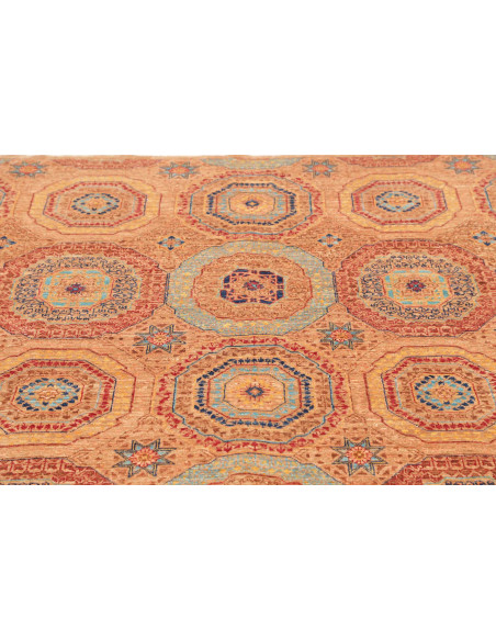 Rug Mamlouk Pakistan 148x210 Terracotta Blue