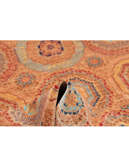 Rug Mamlouk Pakistan 148x210 Terracotta Blue
