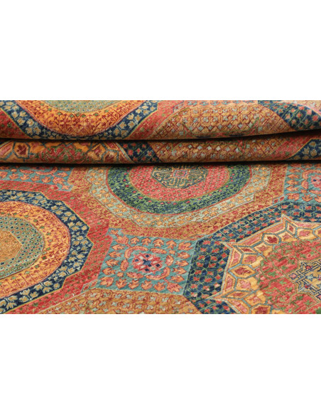 Rug Mamlouk Pakistan 168x232 Terracotta Petrol