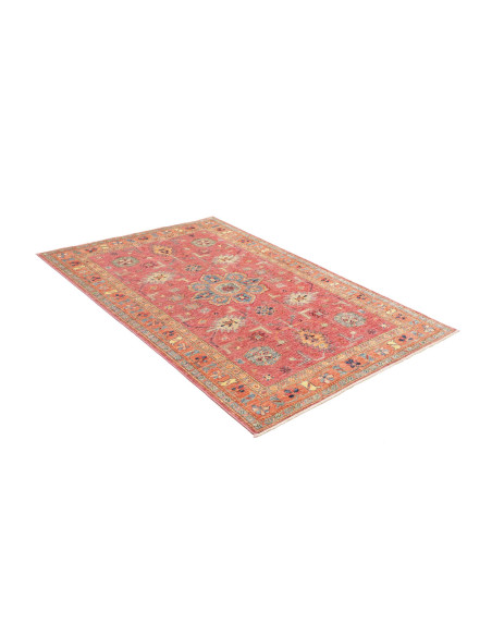 Rug Kazak Fine Pakistan 126x189 Antique Coral R