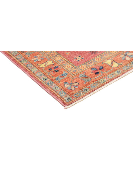 Tappeto Kazak Fine Pakistan 126x189 Rosso Coral