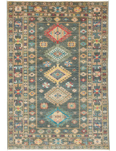 Rug Kazak Fine Pakistan 125x181 Petrol Green Re