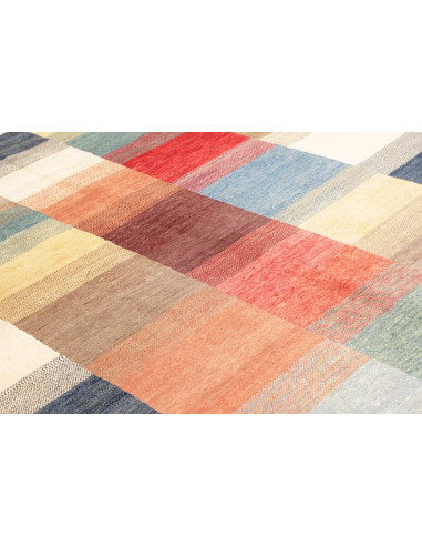 Rug Mosaic Pakistan 192x293 Blue Red