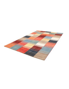 Tappeto Mosaic Pakistan 200x292 Blu Arancio 2