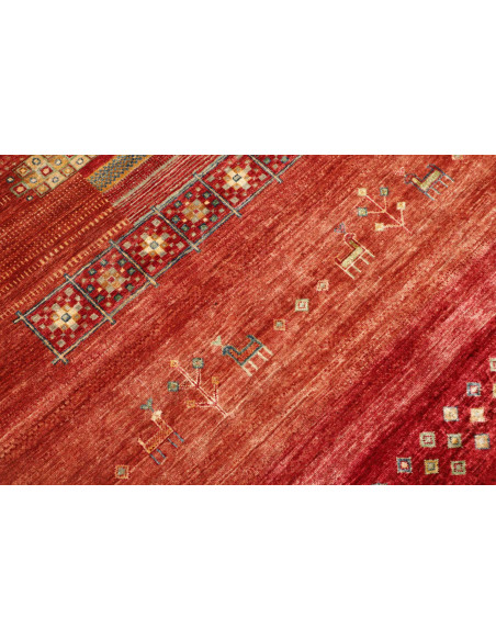 Tappeto Siva Pakistan 273x364 Rosso Terracotta